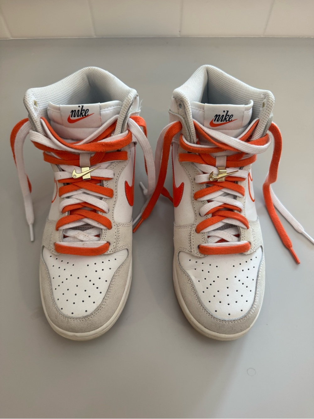 Nike Dunk High First Use White Sail Orange